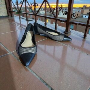 Michael Kors leather mesh women’s black flats size 7